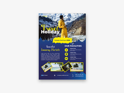 Travel Agency Flyer Template Design