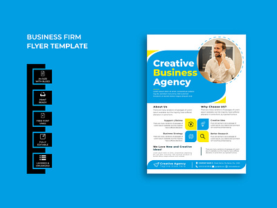 Business Firm Flyer Template Design