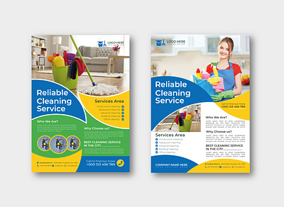 House Cleaning Service Flyer Template Design business flyer cleaning corporate flyer creative home cleaning service house modern professional professional flyer service social media post