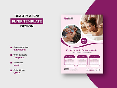 Beauty and Spa Flyer Template Design