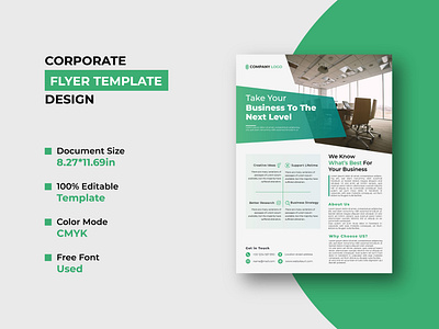 Business Flyer or Corporate Flyer Template Design