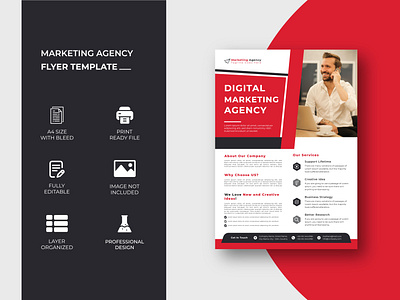 Digital Marketing Agency Flyer Template Design