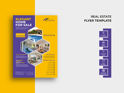 Real Estate Agency Flyer Template Design