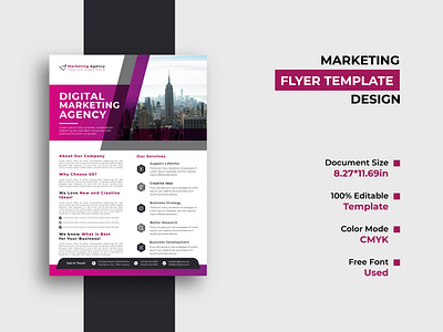 Digital Marketing Agency Flyer Template Design