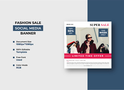 Fashion Garments Sale Social Media Post Template Design banner colorful creative design fashion sale garment sale garments sale media modern post poster professional social square banner square flyer template web