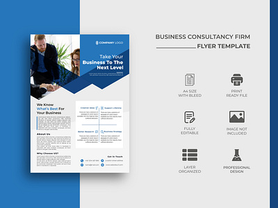 Business Consultancy Firm Flyer Template Design