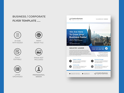 Business Flyer or Corporate Flyer Design Template