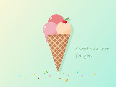 Ice cream illustration exercises