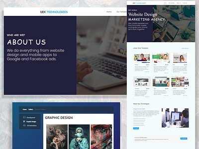 Dex Technologies creative design creativity design landingpage website
