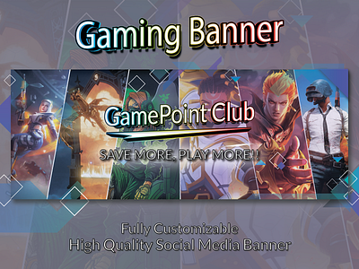 Gaming Social Media Banner banner banner design branding creative design design gaming banner graphic design illustration vector