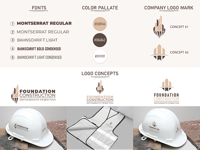 Foundation Construction | Logo Design branding construction creative design design foundation graphic design illustration logo logo design vector