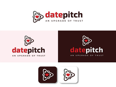 Datepitch | Logo Design branding creative design date design graphic design illustration logo pitch vector
