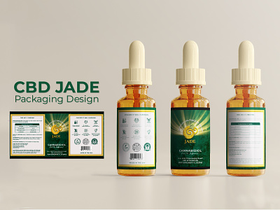 CBD Jade | Packaging Design botanical branding cbd creative design design graphic design illustration jade jade package logo medical package packaging design typography vector