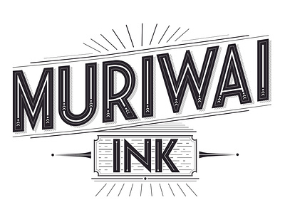 Muriwai Ink Concept branding illustrator logo tattoo artist