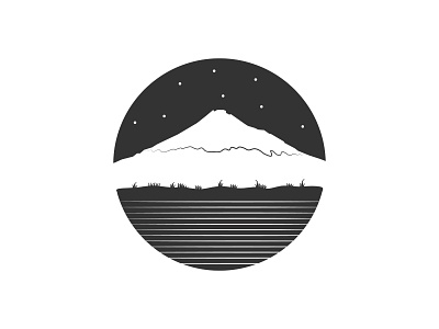 Mt. Taranaki mountain mt. taranaki new zealand simple vector illustration vectorart