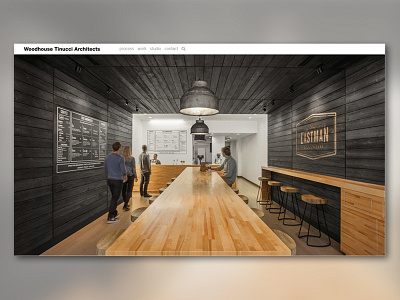 Woodhouse Tinucci Architects Website ui web design website