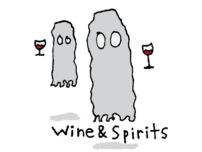 Wine & Spirits alcohol ghost illustration nathan duffy spirit wine