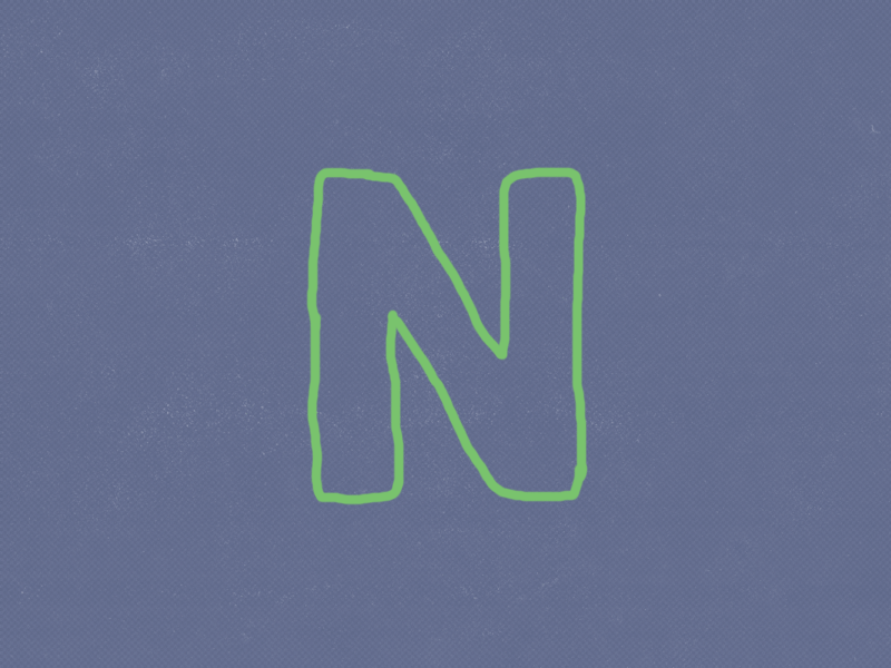 N Drip (gif) animation nathan duffy typography n gif