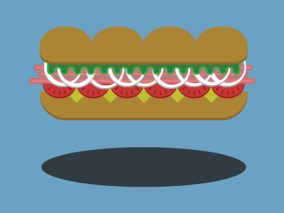 Submarine Sandwich food illustration nathan duffy sandwich sub submarine sandwich