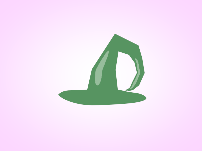 Witch's Hat 3d animation c4d cinema 4d gif hat illustration loop low poly nathan duffy witch