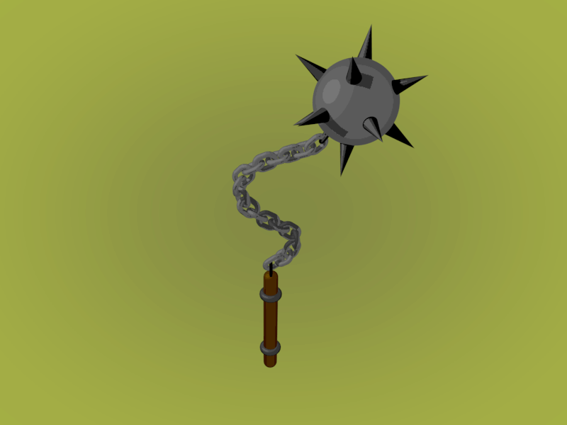 Flail 3d animation c4d cinema 4d flail gif loop medieval nathan duffy weapon