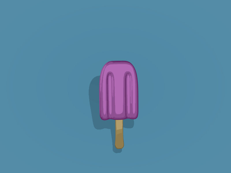 Popsicle animation c4d cinema 4d dessert food gif ice cream loop nathan duffy popsicle summer treat