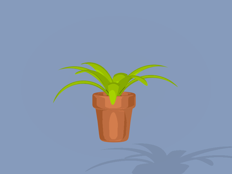 Potted Plant 3d animation c4d cinema 4d gif loop nathan duffy plant pot potted plant