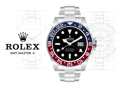 Rolex GMT Master II figma rolex vector watch