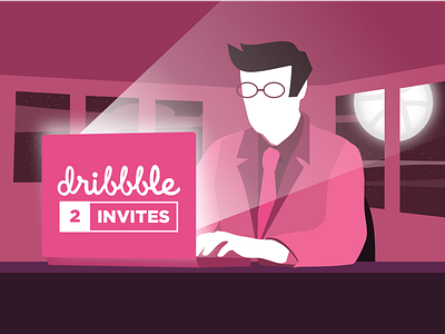 2 Invites dribbble invite