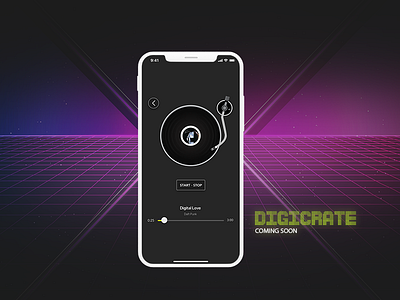 Digicrate iphonex music ui