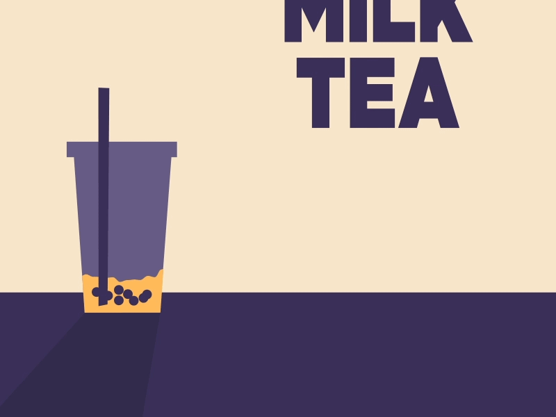 Boba Milk Tea ae after effects animation boba milk tea