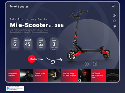 MI-Electric Scooter Landing Page