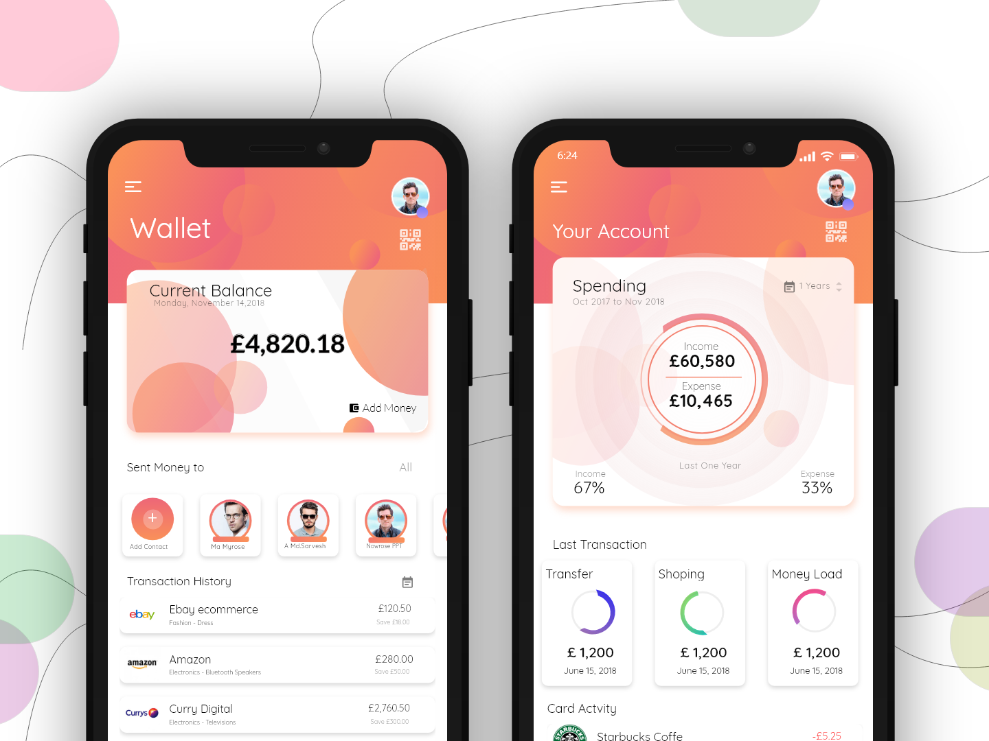 Clean Wallet Application by NowroseUK on Dribbble