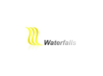 Waterfalls branding logo marketing music nature logo waterfalls