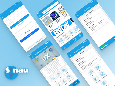 Sinau IT - Konsep platform pembelajaran online apps concept course design mobile ui ux