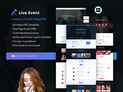 Live Event - Conference and Meetup Muse Template