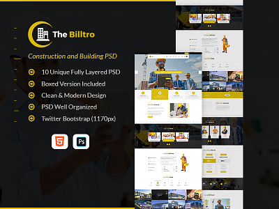 The Billtro - Construction HTML Template