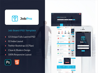 Job Pro - Job Board PSD Template