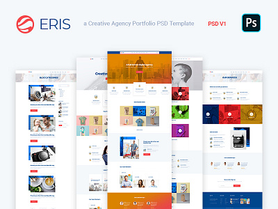 Eris - Design Studio Marketing Agency PSD Template