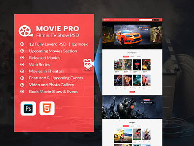 Movie Pro - TV Show and Production House HTML template