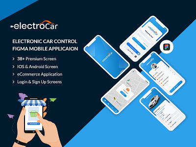 Electrocar Figma mobile application