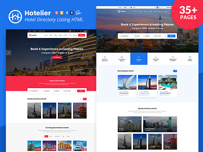 Hotelier directory listing HTML template