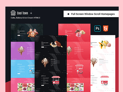 Cool Town | Ice Cream Bakery HTML5 Template