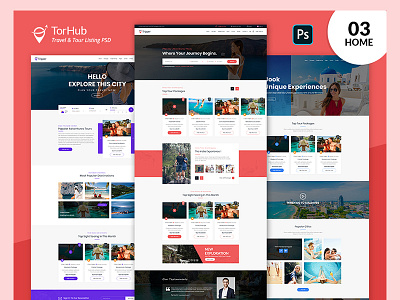 TorHub Listing PSD Template