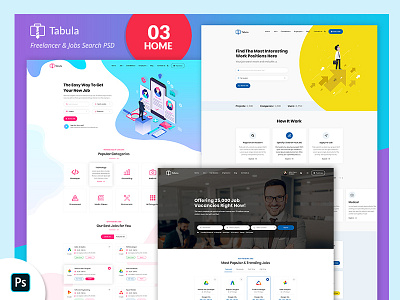 Tabula - Freelancer PSD Template