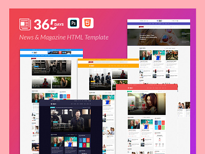 365 Days | News HTML Template