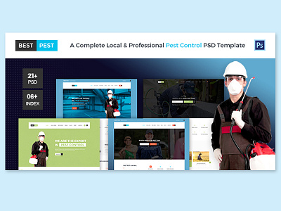 Best Pest | Bug Control PSD Template