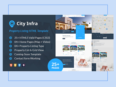 City Infra - Property Listing HTML Template