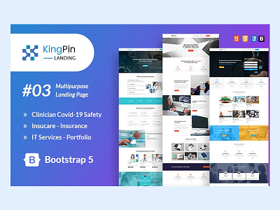 Kingpin Landing Page HTML Template