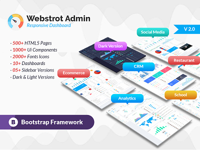 Webstrot Admin Panel Responsive Bootstrap Dashboard Template